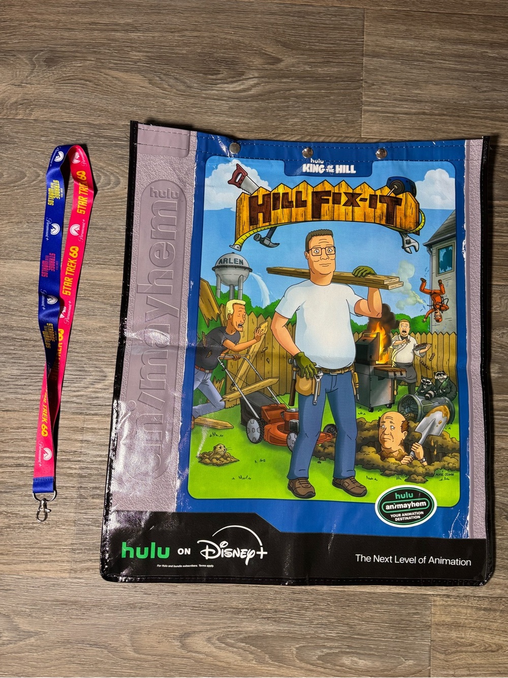 SDCC 2026 San Diego Comic Con King Of the Hill Hulu Animayhem Oversized Tote Bag